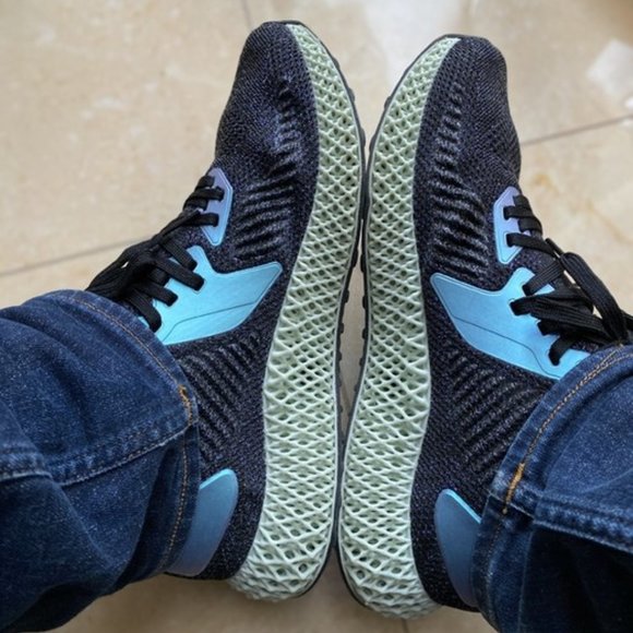 Adidas AlphaEdge 4D Men's Athletic Shoes, sz 10 - Picture 4 of 12